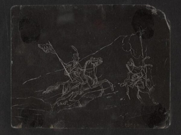 Unknown, One of twenty-seven paintings, mainly depicting hunting scenes.