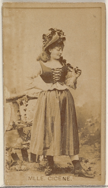 Allen & Ginter, Mlle. Cicene, from the Actors and Actresses series (N45, Type 8) for Virginia Brights Cigarettes