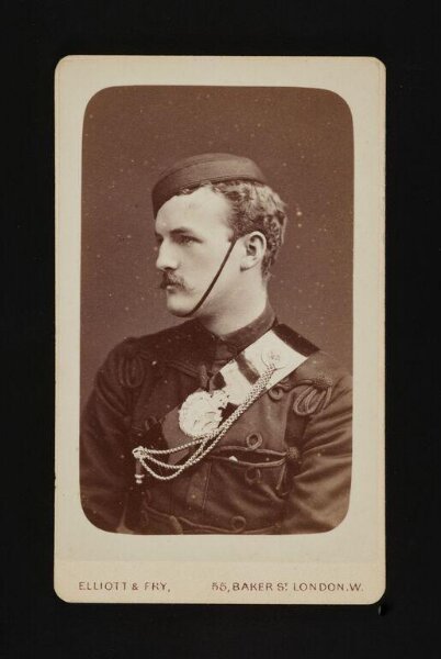 Elliott & Fry, A portrait of a young man in military uniform