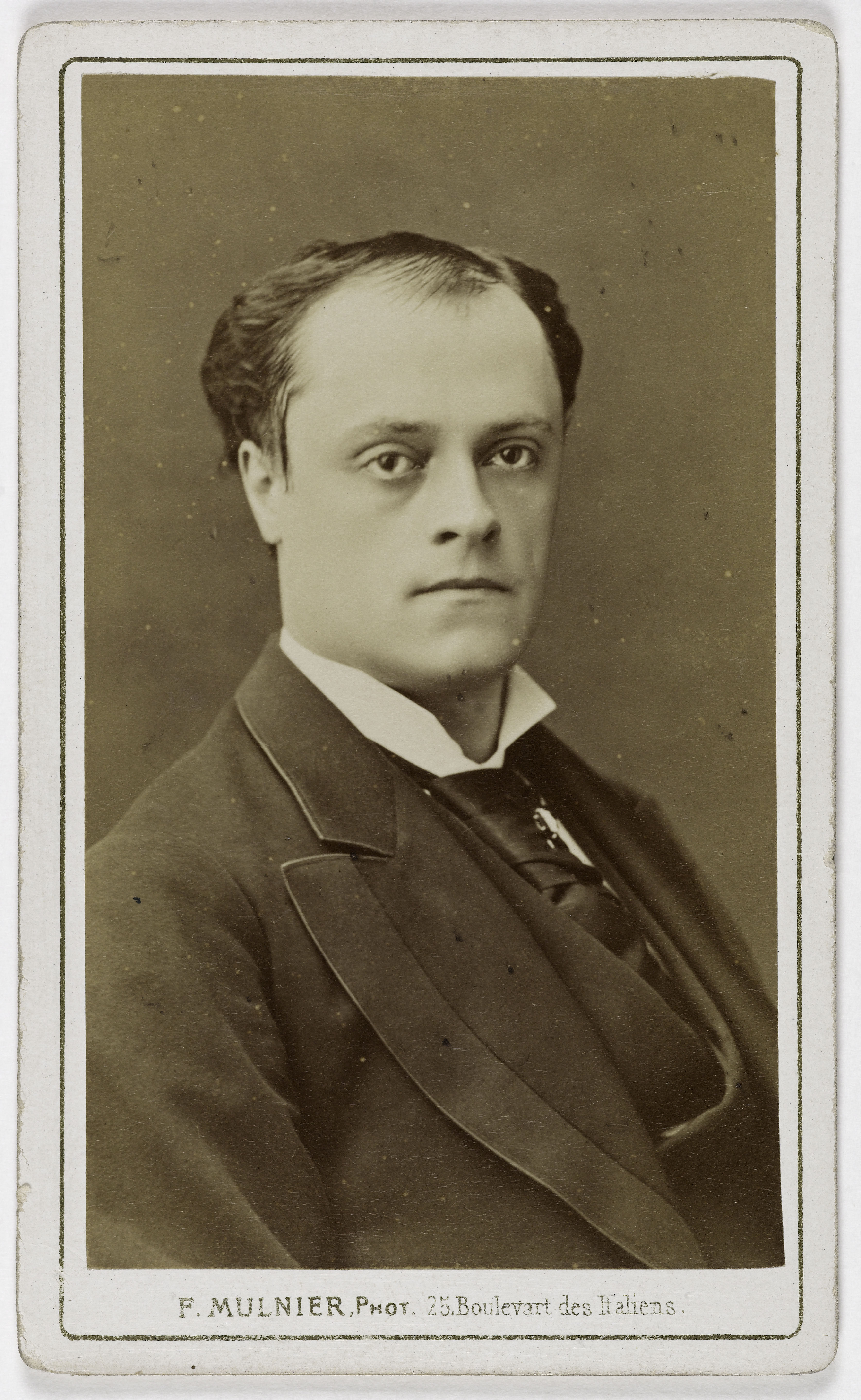 Ferdinand Mulnier, Portrait d'Henri Dupont-Vernon (Henri Dupont, dit), (1844-1898), (acteur)