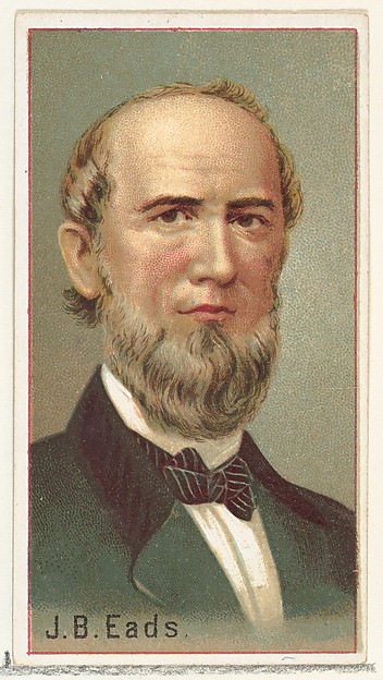 Allen & Ginter, J. B. Eads, printer's sample for the World's Inventors souvenir album (A25) for Allen & Ginter Cigarettes