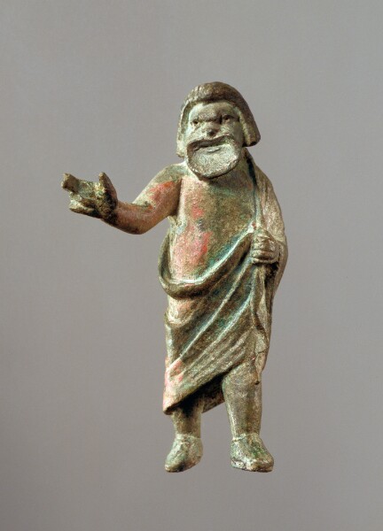 Unknown, Statuette of a Striding Comic Actor