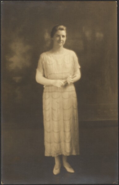 Louis Fleckenstein, [Portrait of a Woman in Elbow Gloves]