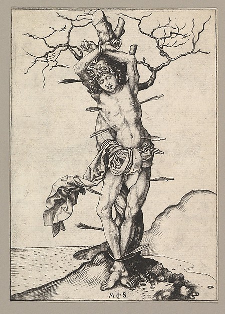 Martin Schongauer, Saint Sebastian