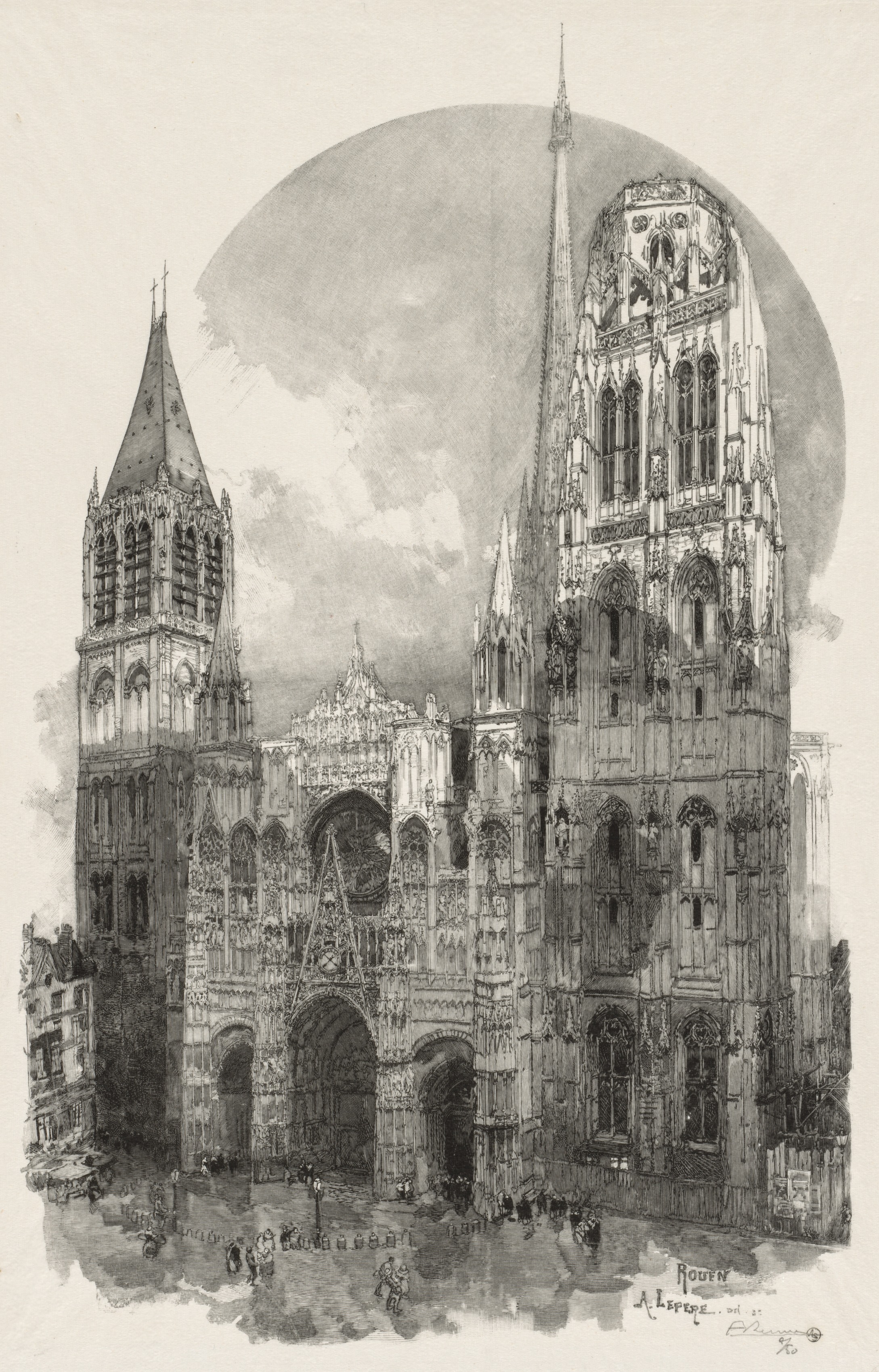 Auguste Louis Lepère, La Cathedrale de Rouen