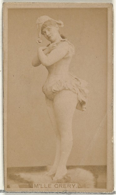 W. Duke, Sons & Co., M'lle Crery, from the Actors and Actresses series (N145-8) issued by Duke Sons & Co. to promote Duke Cigarettes
