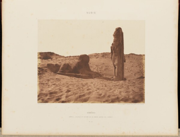 Félix Teynard, Séboûah. Temple - Colosse et Sphinx de la Partie