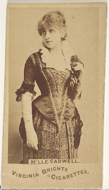 Allen & Ginter, Mlle. Cadwell, from the Actors and Actresses series (N45, Type 1) for Virginia Brights Cigarettes