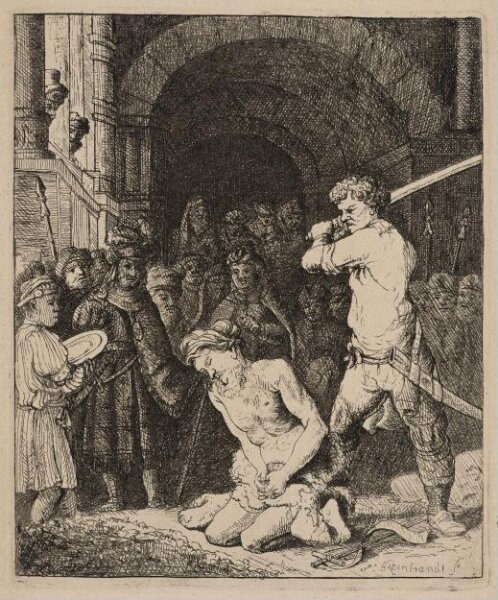 Rembrandt van Rijn, The beheading of John the Baptist