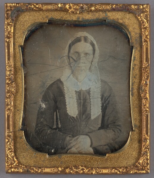 Unknown, [Portrait of a Seated Elderly Woman in Matron Cap]