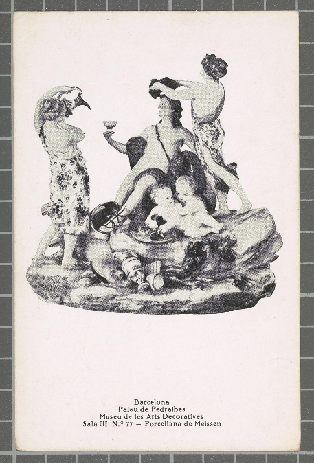 Desconegut, Barcelona. Palau de Pedralbes. Museu de les Arts Decoratives. Sala III N.º 77 - Porcellana de Meissen