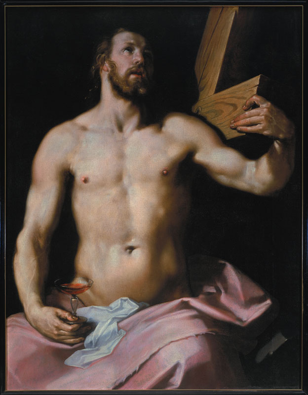 Cornelis van Haarlem, Christ with the cross and the chalice