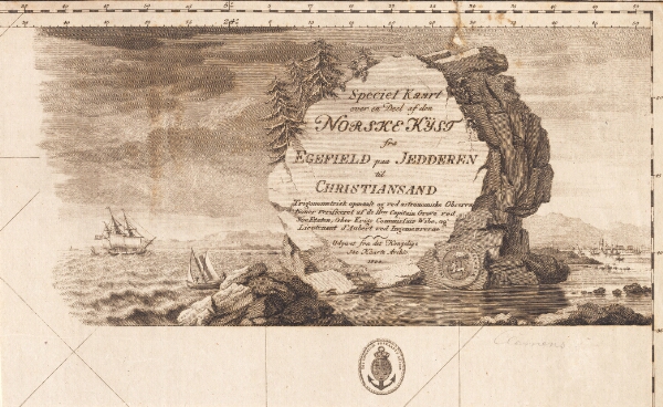 J.F. Clemens, "Speciel Kaart over en Deel af den Norske Kÿst fra Egefield paa Jedderen til Christiansand"