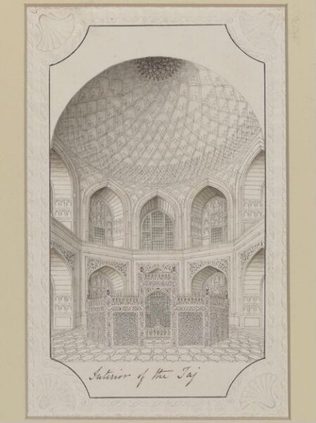 Unknown, Interior of the Taj Mahal, Agra.