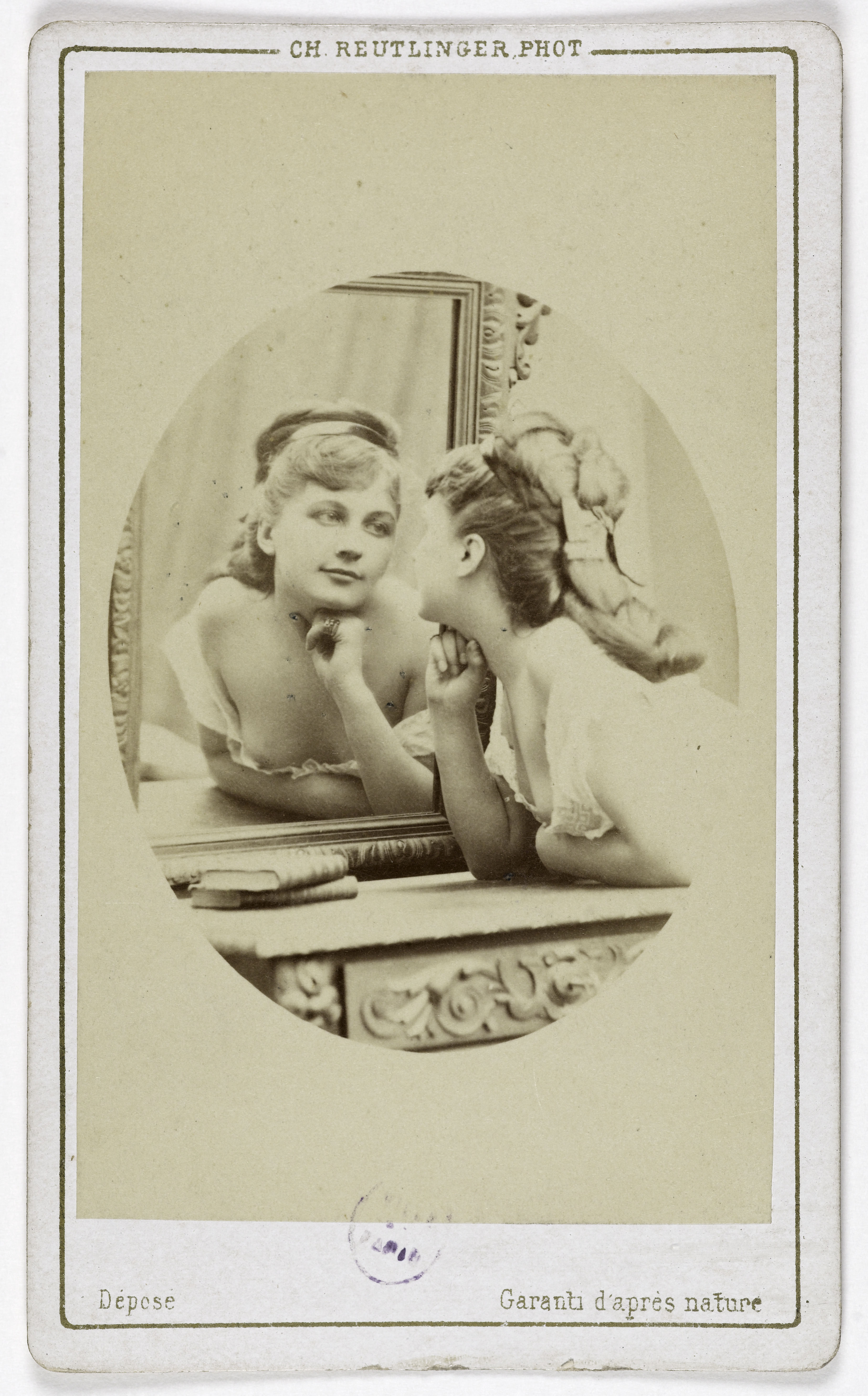 Charles Reutlinger, Portrait d'Henriette Drouard, (actrice aux théâtres de Variétés et de la Gaîté)