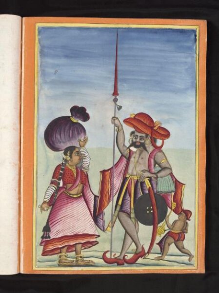Unknown, A man with wife and child