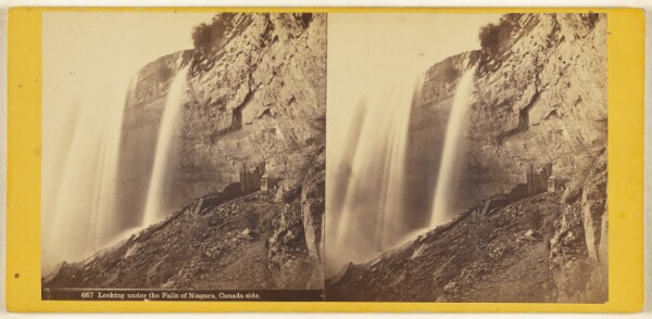 Edward Bierstadt, Looking under the Falls of Niagara, Canada side.