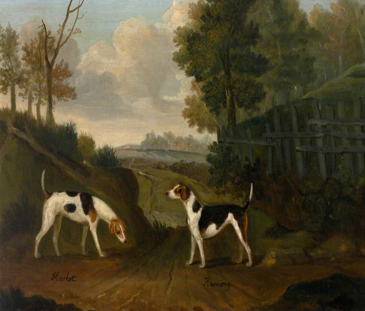 Francis Sartorius, 'Harlot' and 'Harmony', a pair of hounds