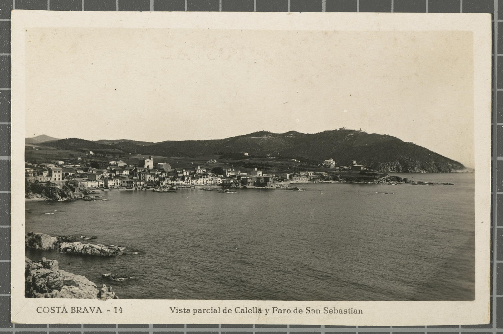 Desconegut, Costa Brava - 14 Partial view of Calella y Faro de San Sebastian
