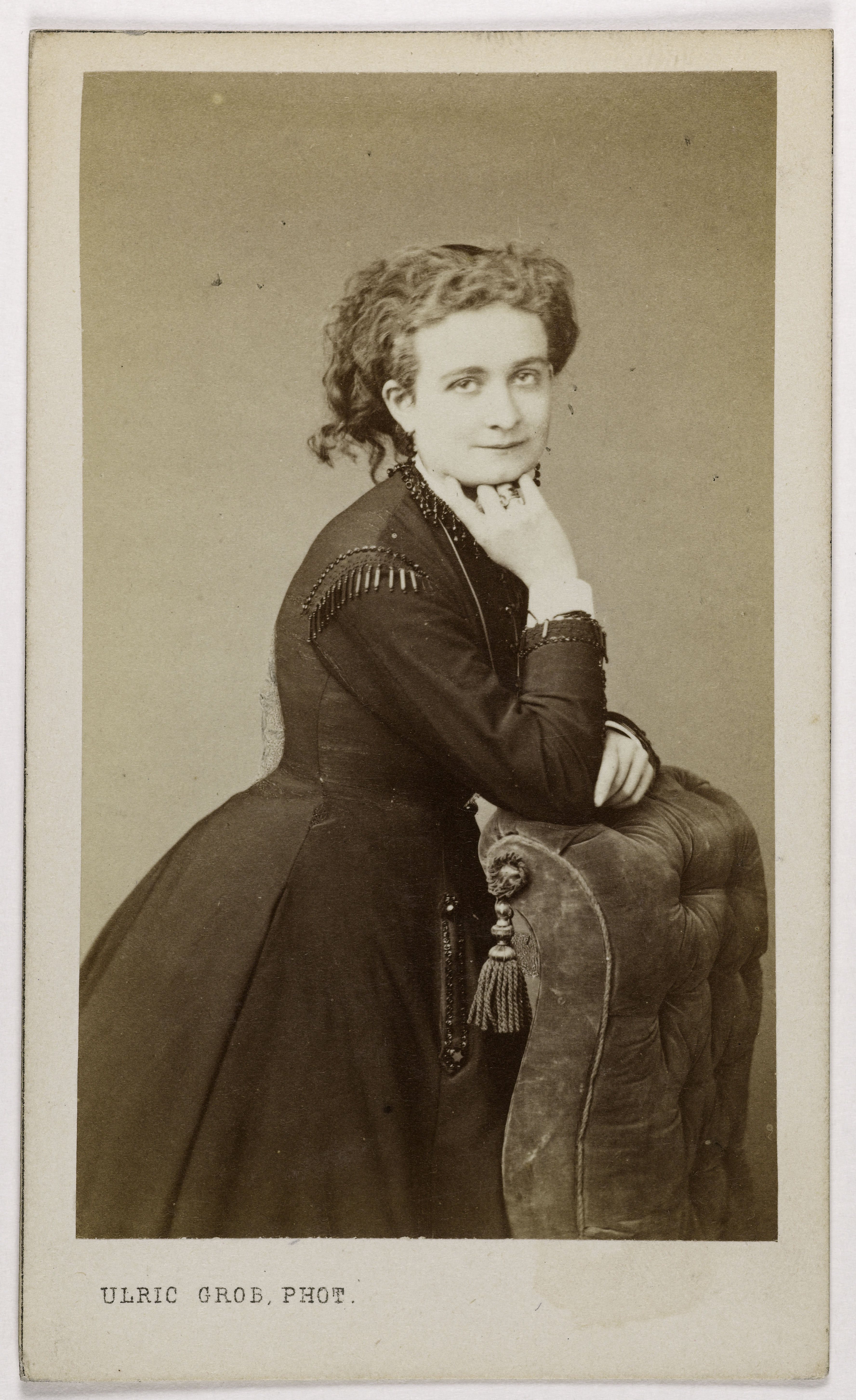 Ulric Grob, Portrait de Mlle Blarini, (née Eléonore ?, Clémence ?, Henriette ? Blaringhem), (actrice)