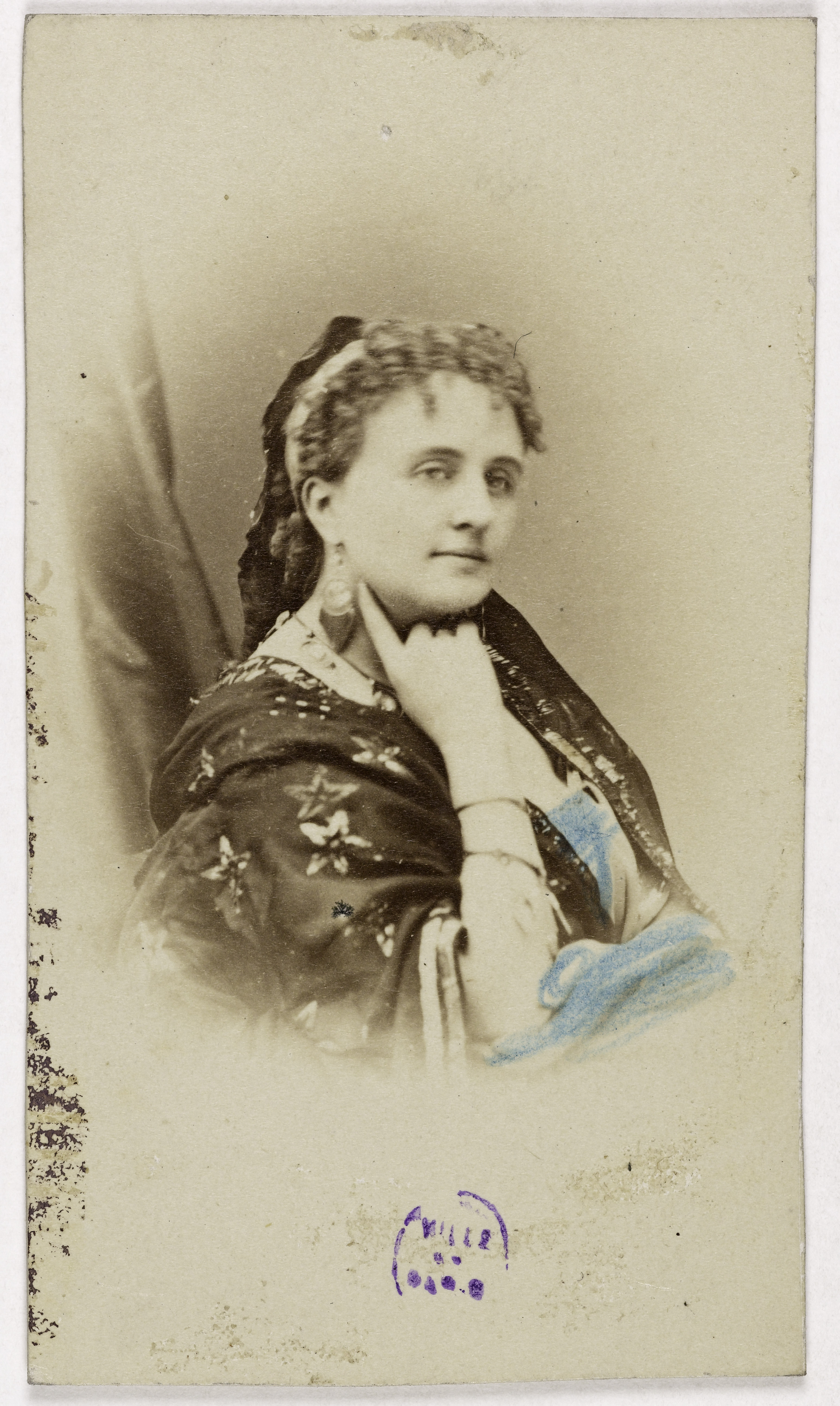 Ulric Grob, Portrait d'Hortense Schneider, (comtesse de Bionne, 1838-1920), (actrice)