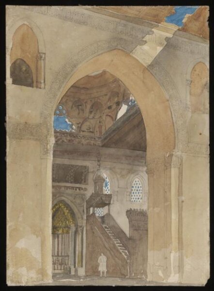 Spiers, Richard Phené, Minbar Sultan Lajin in the Mosque of Ibn Tulun, Cairo