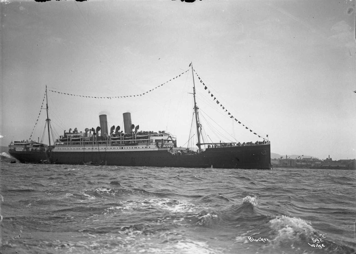 Anders Beer Wilse, D/S Blücher (b. 1901, Blohm & Voss, Hamburg)