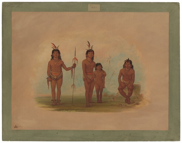 George Catlin, Four Goo-a-give Indians