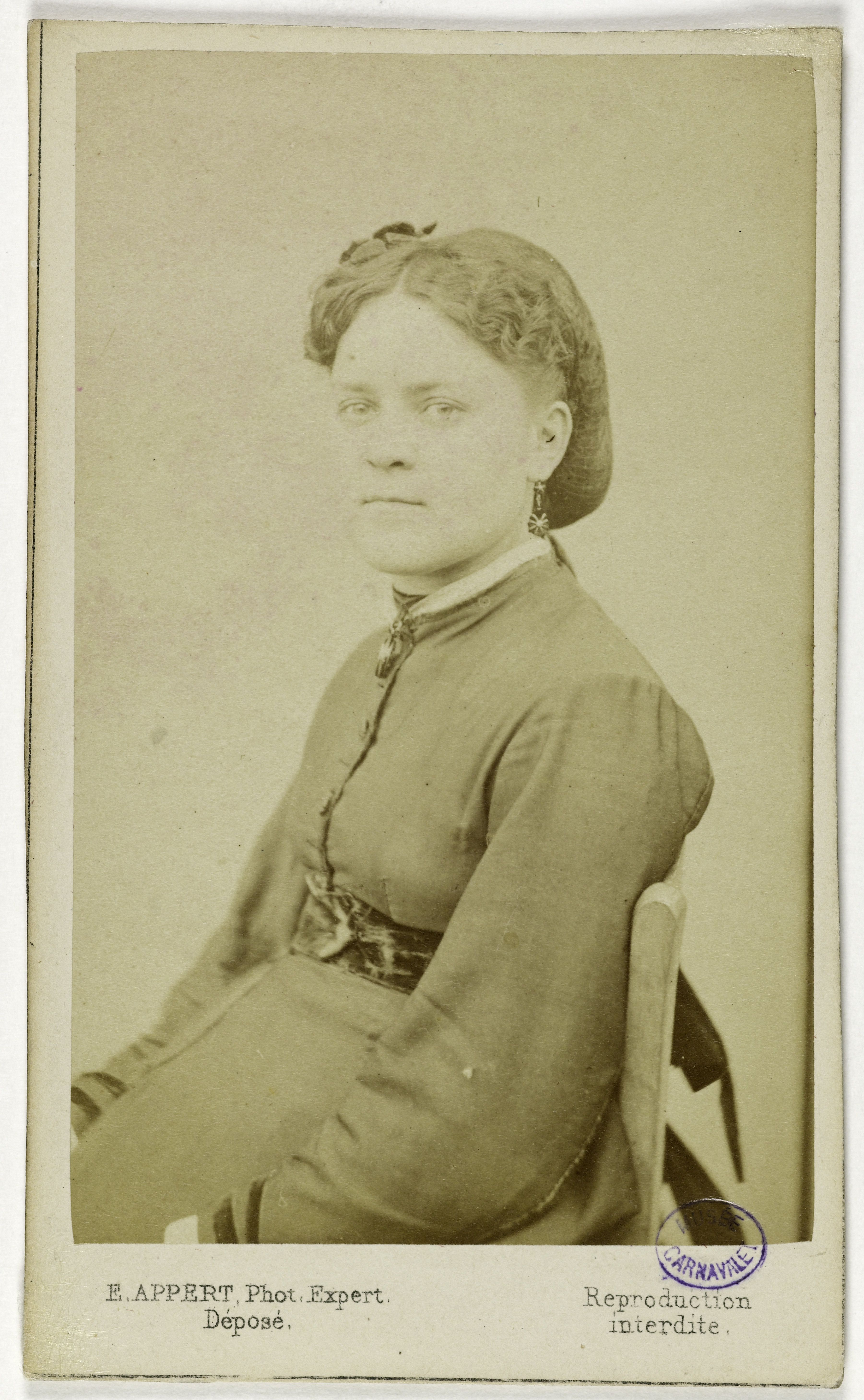 Ernest Charles Appert, Portrait de Laure, (cantinière, membre de la Commune)