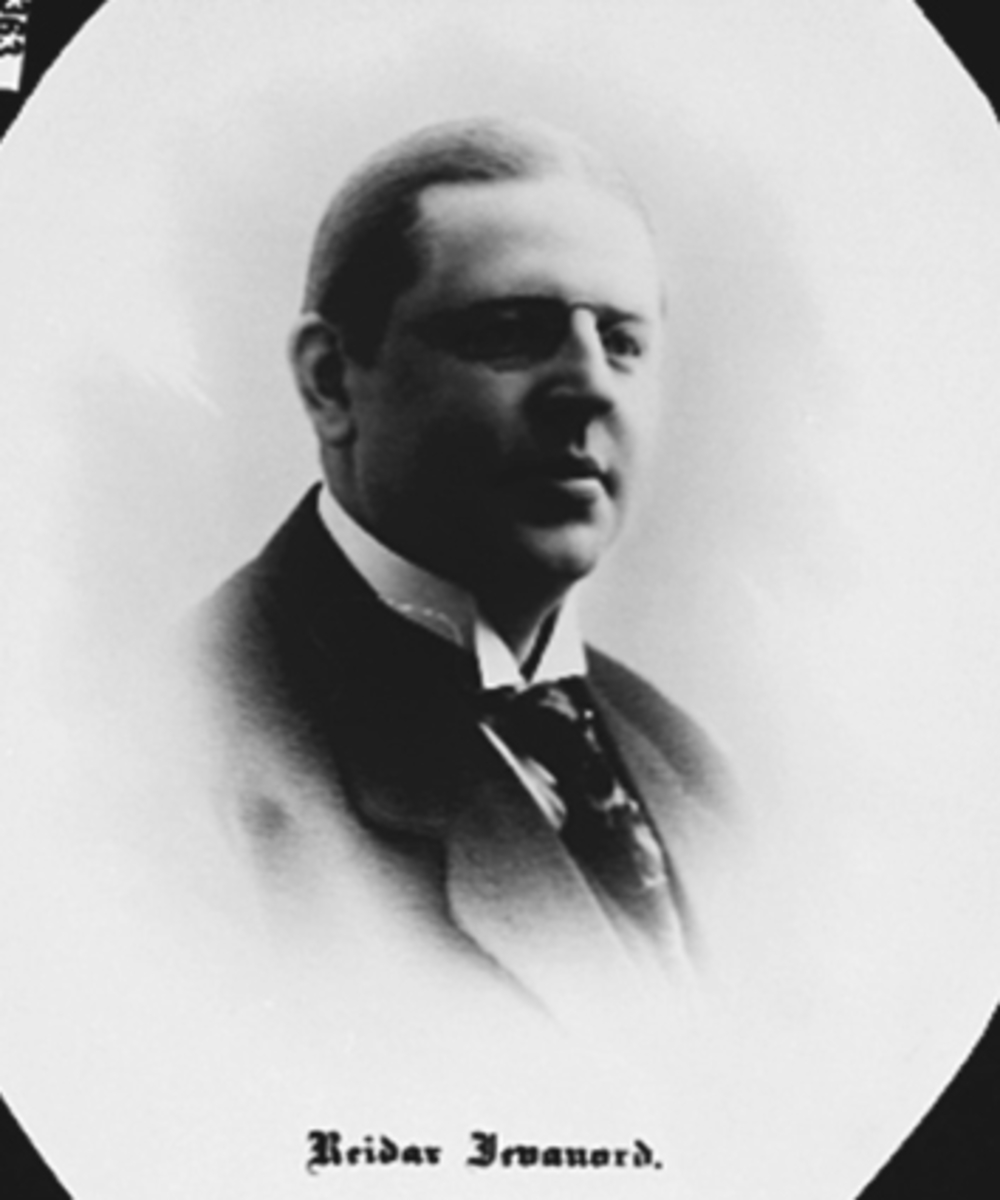 Anno Domkirkeodden, GROSSERER REIDAR JEVANORD, 11. 10. 1887 - 16. 02. 1964, FORMANN I HAMAR HANDELSTANDSFORENING 1928 - 1929 OG 1946