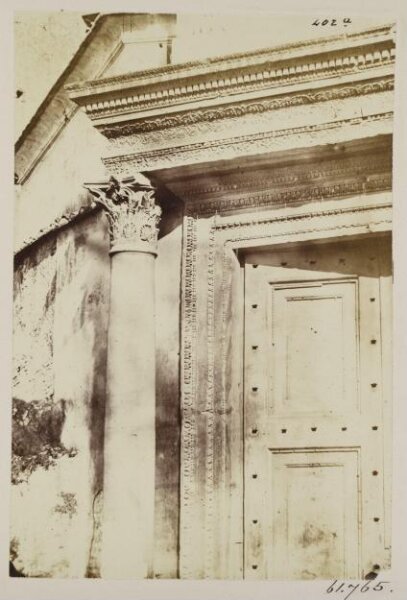 Parker, John Henry, Church of SS. Cosmas and Damian - Details of Doorway and Bronze Door of the Temple of Romulus, A.D. 320.