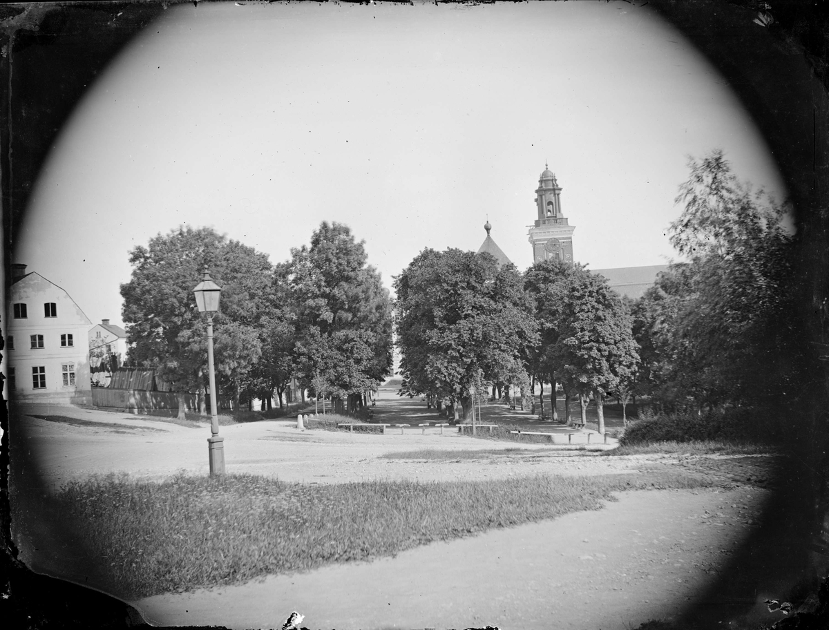 Henri Osti's Fotografiateliér, Odinslund från söder, Fjärdingen, Uppsala 1860-tal