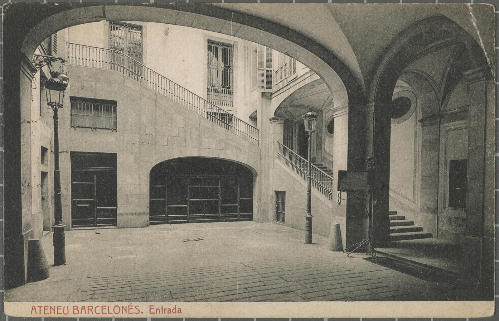 Desconegut, Barcelona Athenaeum. Entrance