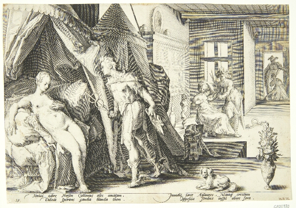 Hendrick Goltzius, Merkur træder ind på Herses værelse efter at have forvandlet Agraulos til sten