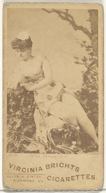 Allen & Ginter, Card 510, Miss Urquhart, from the Actors and Actresses series (N45, Type 1) for Virginia Brights Cigarettes