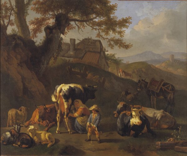 Pieter van Bloemen, Mjölkningsscen