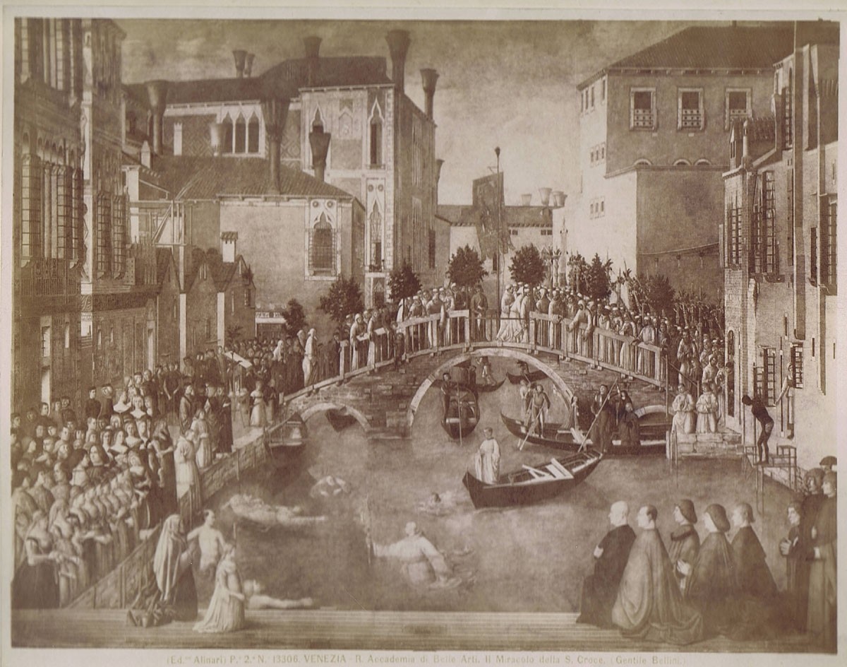 Fratelli Alinari, Gentile Bellini: Das Wunder des Heiligen Kreuzes, Accademia di Belle Arti, Venedig