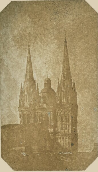Hippolyte Bayard, [Spires of Saint Maurice Cathedral, Angers]