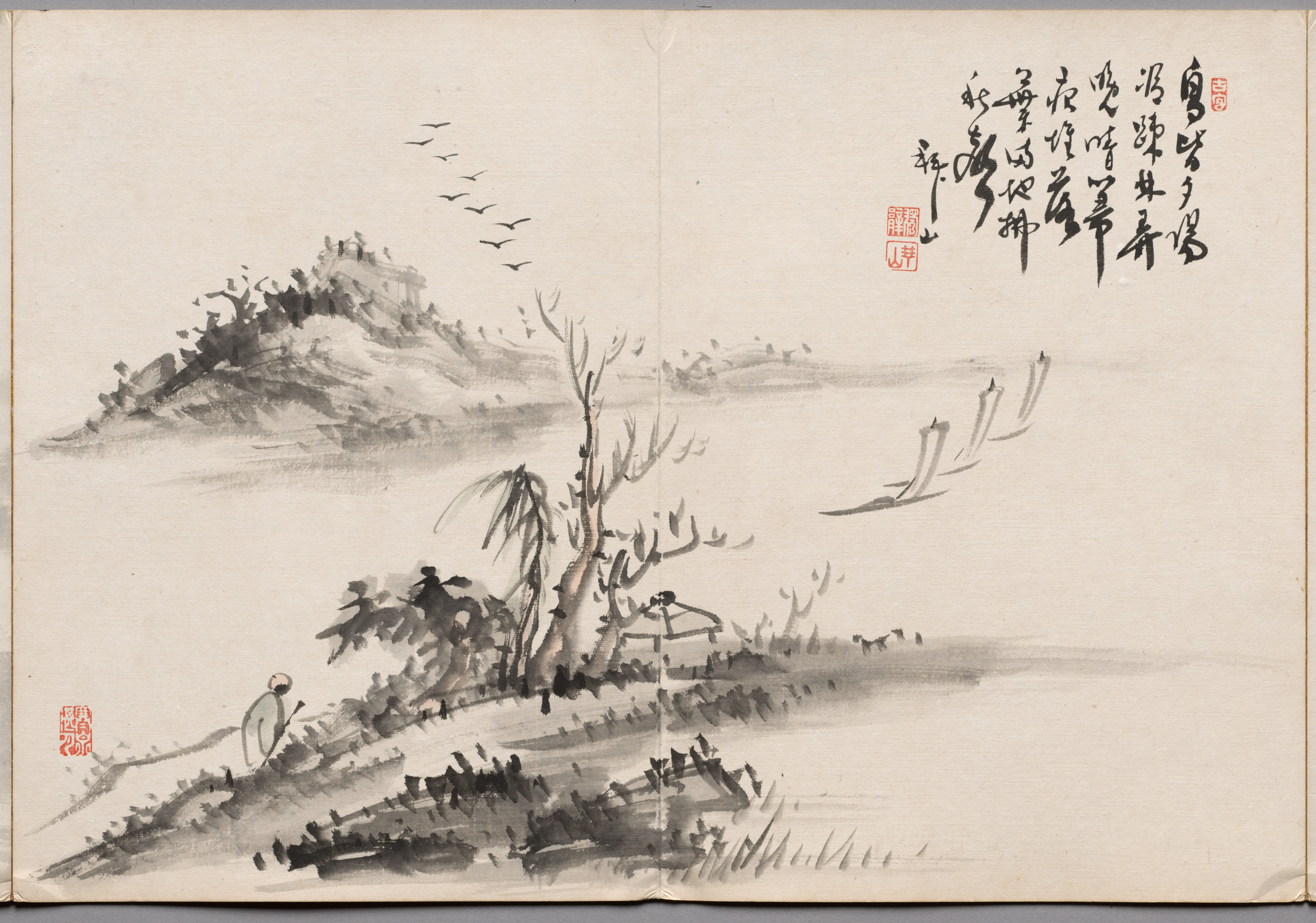 Yoshitsugu Haizan, Painting Twelve from Album of Paintings by Haizan