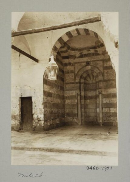 K.A.C. Creswell, Mihrab of the Takiyat al-Sulaymaniya, Cairo