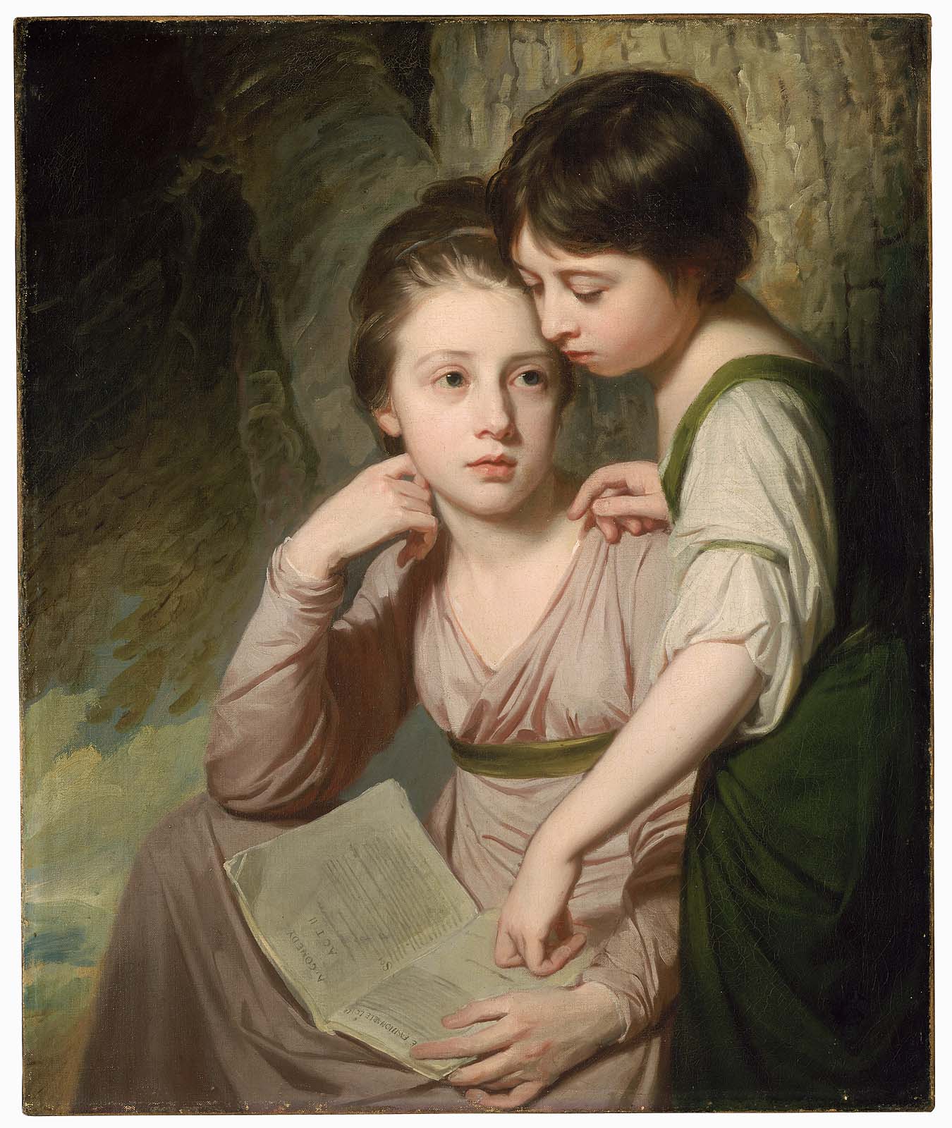George Romney, Portrait of Two Girls (Misses Cumberland)