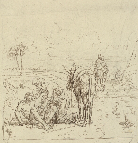 Wilhelm Marstrand, Den barmhjertige samaritan finder den sårede