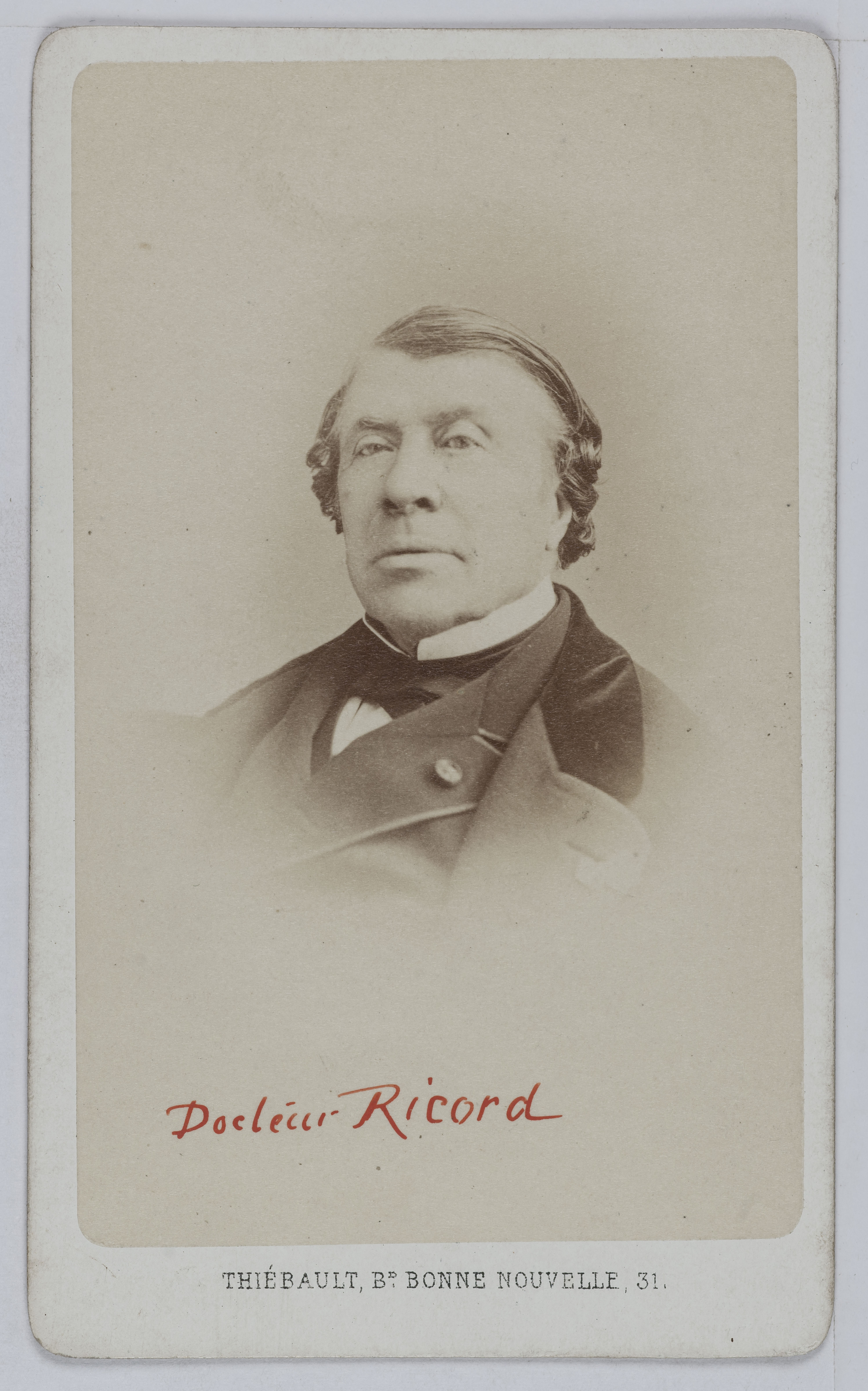 Bacard Fils, Portrait de Philippe Ricord (1800-1889), chirurgien.