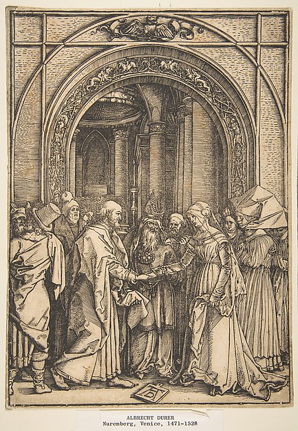 Albrecht Dürer, The Betrothal of the Virgin, from "The Life of the Virgin"