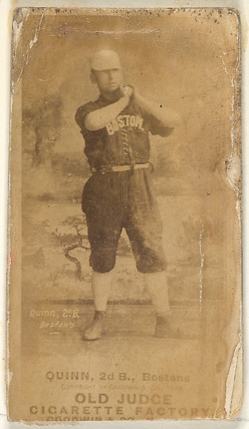 Goodwin & Company, Quinn, 2nd Base, Boston, from the Old Judge series (N172) for Old Judge Cigarettes