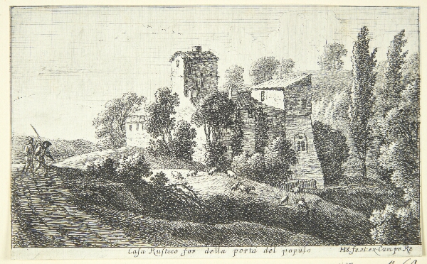 Herman van Swanevelt, Gård bag Porta del Popolo