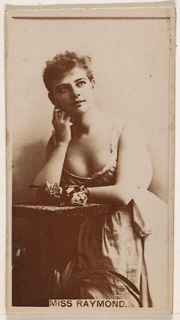Kinney Brothers Tobacco Company, Frankie Raymond, from the Actresses series (N245) issued by Kinney Brothers to promote Sweet Caporal Cigarettes