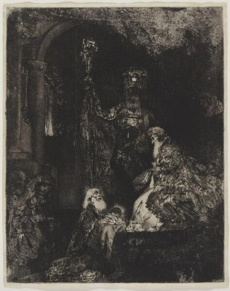 Rembrandt van Rijn, The Presentation in the Temple in the dark manner