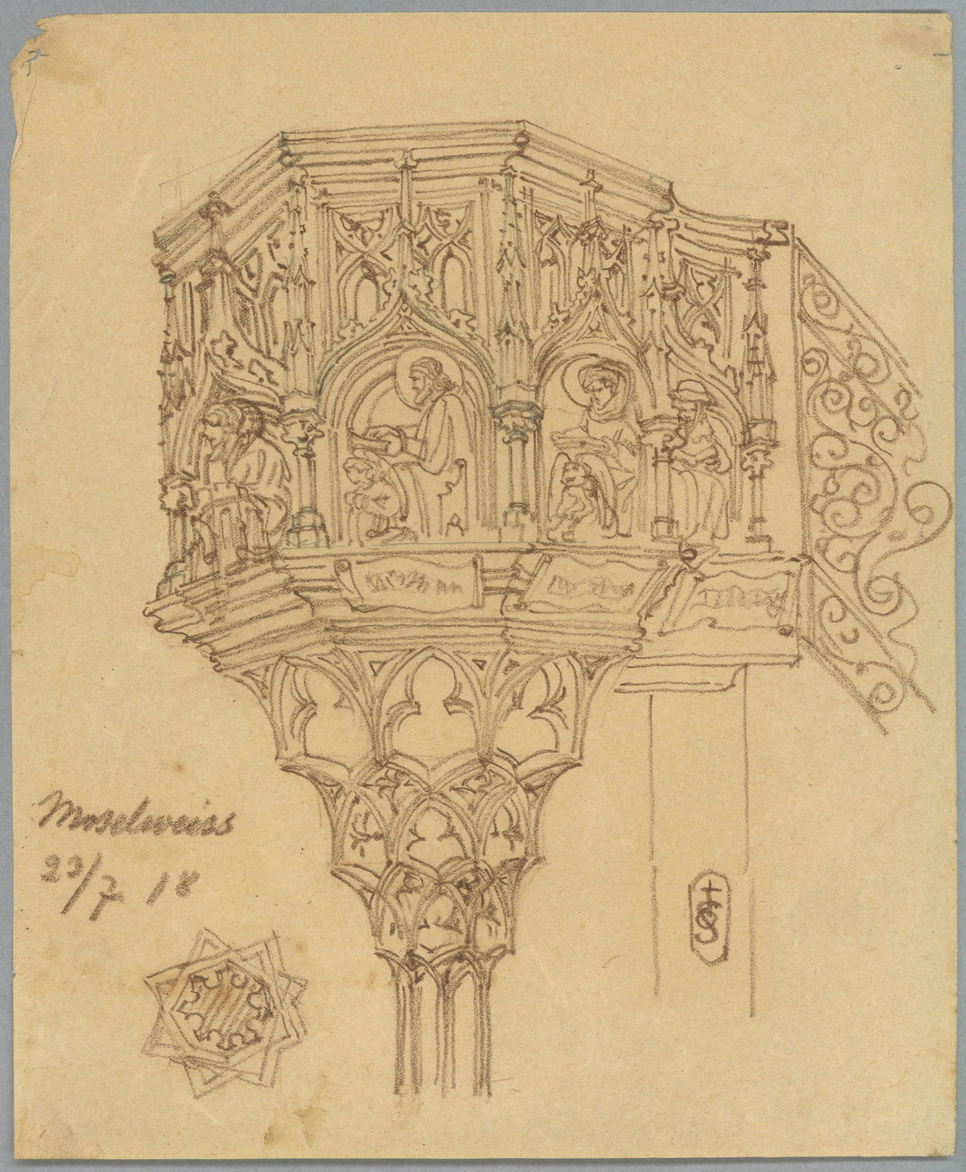Otto Stiehl, Koblenz-Moselweiß: St. Laurentiuskirche, Kanzel
