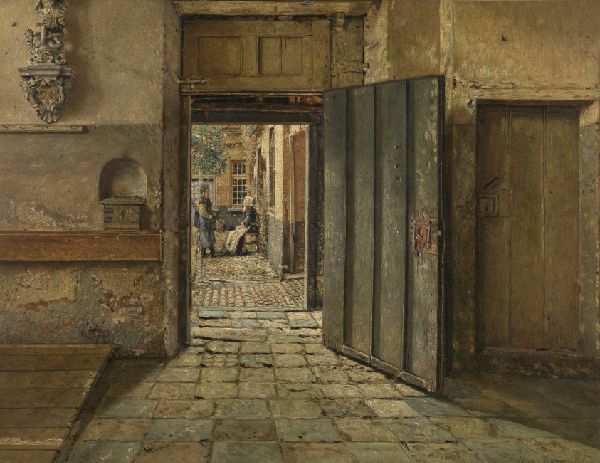 Henri De Braekeleer, The Conversation